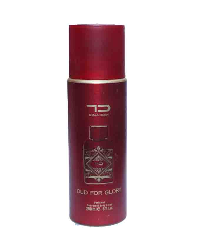 Oud for Glory Perfumed Deodorant Men's Body Spray 6.7oz by Tom & Darin