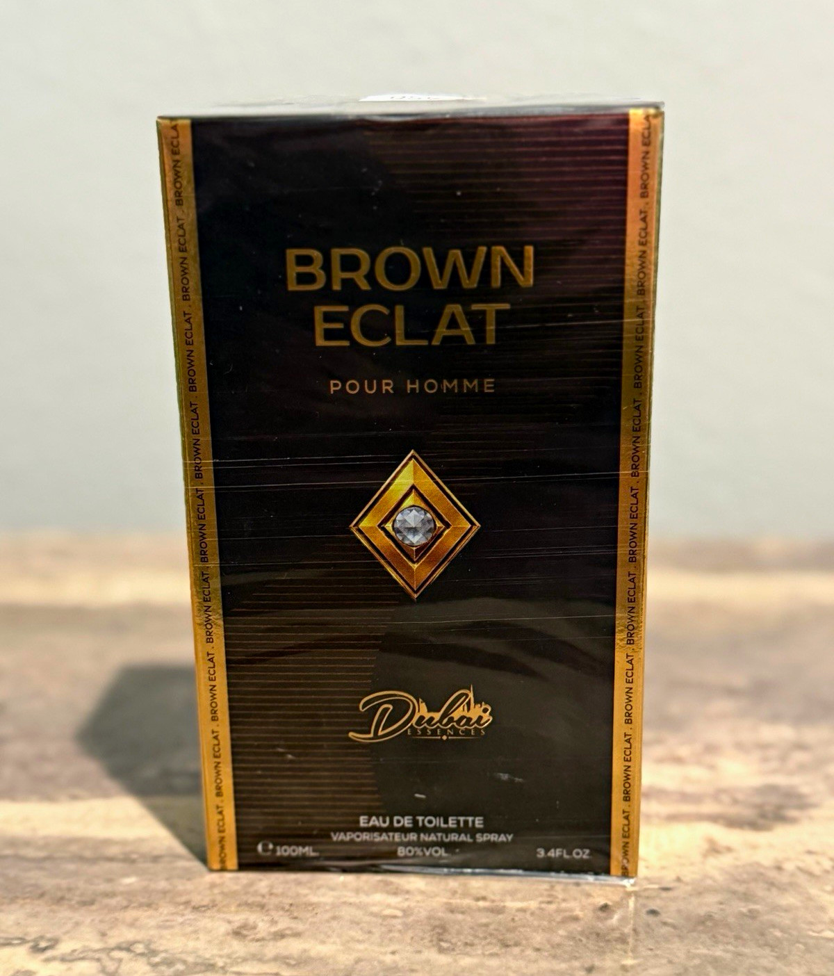 Brown Eclat Pour Homme Eau De Toilette Spray 3.4 oz by Dubai Essences