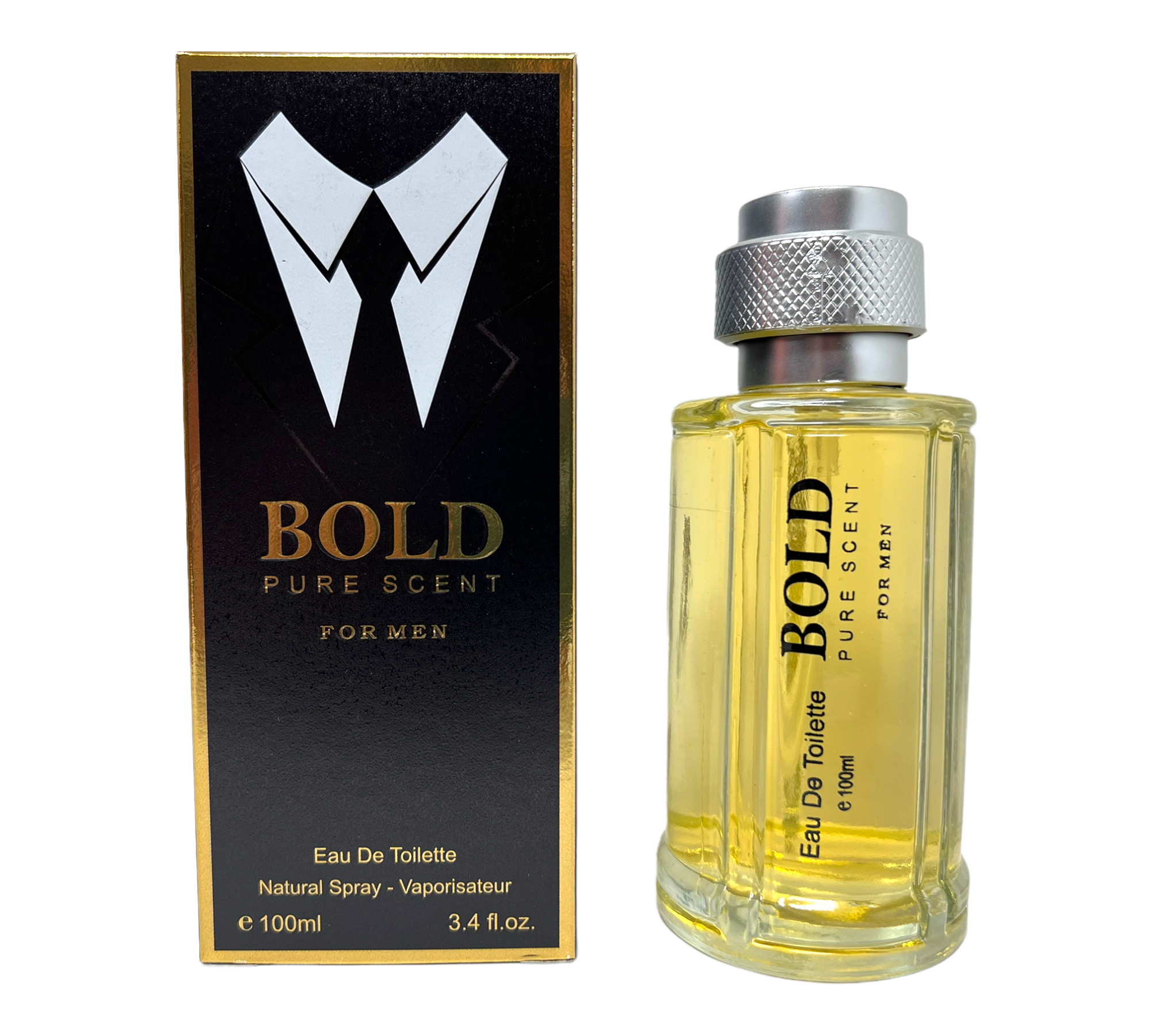 BOLD Pure Scent Eau de Parfum Cologne Spray for Men, Regular 3.4 fl oz by Fragrance Couture
